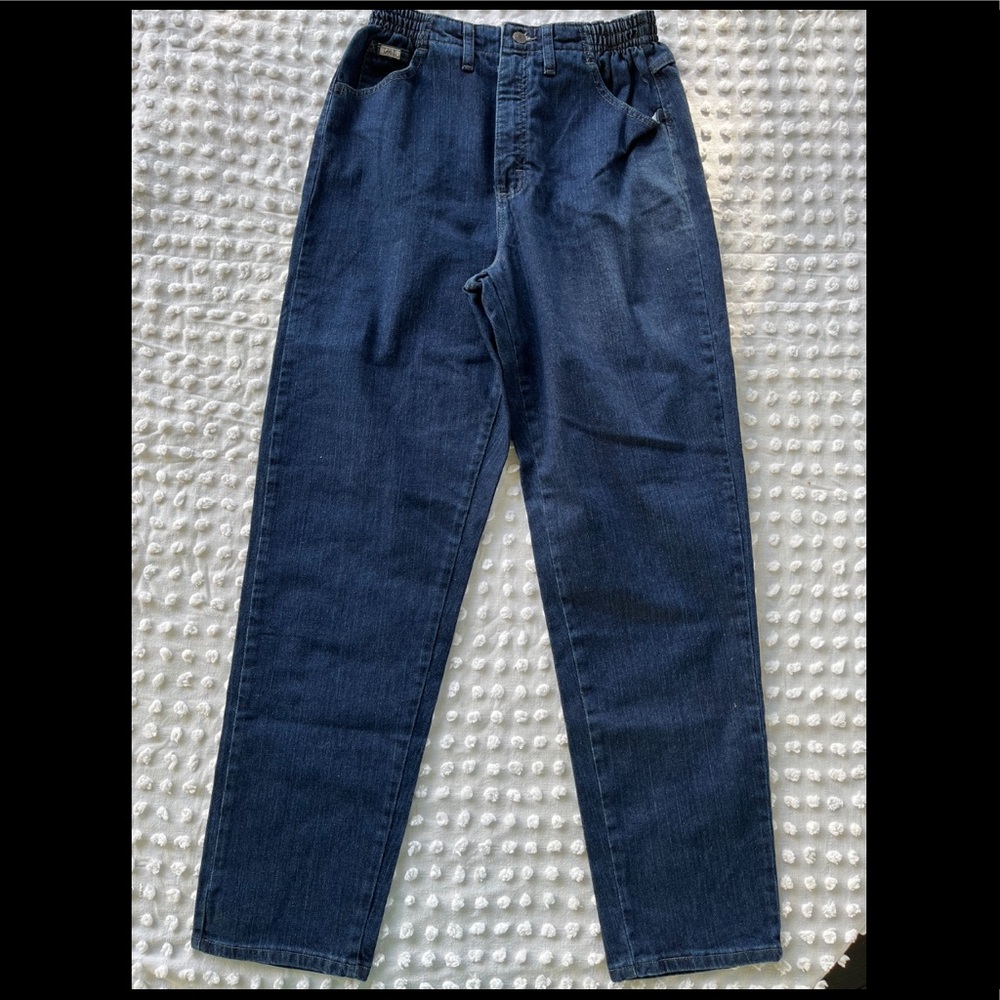 Sold High rise Mom jean dark wash